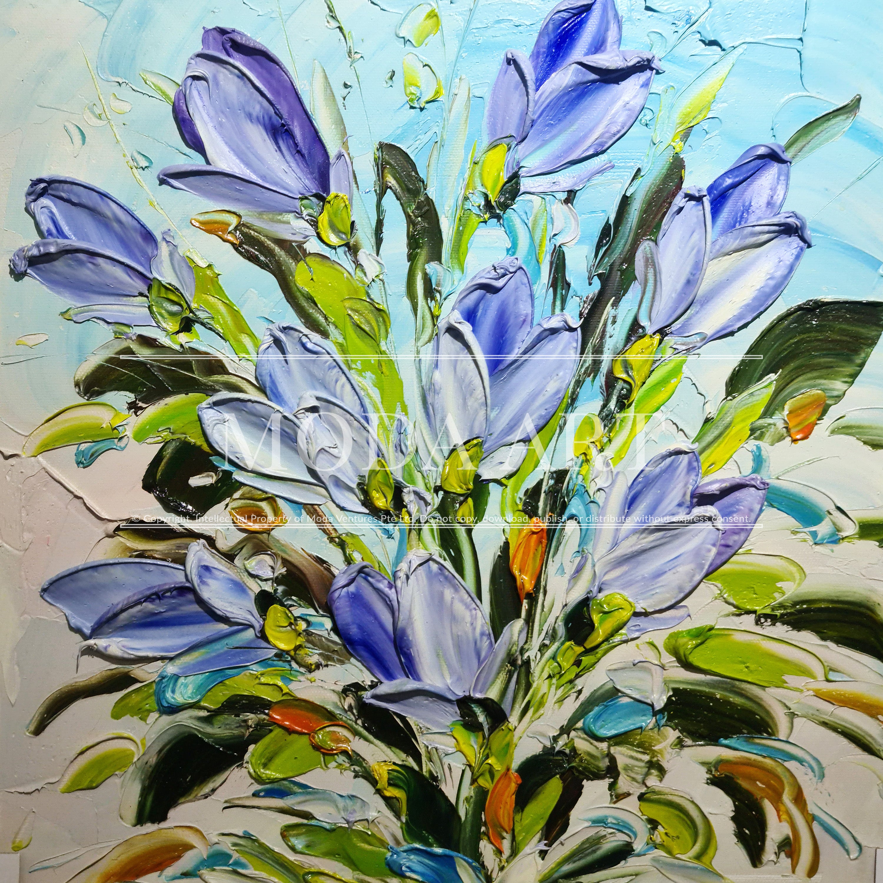 Cobalt Tulips