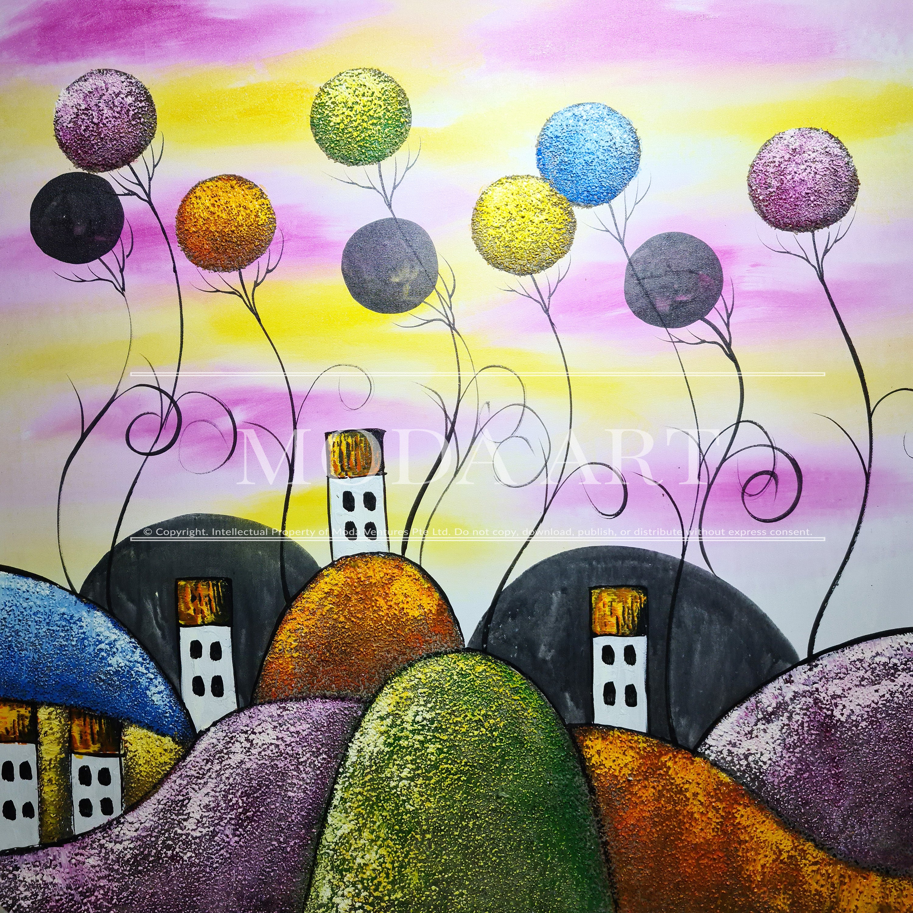 Psychedelic Hills (Purple)